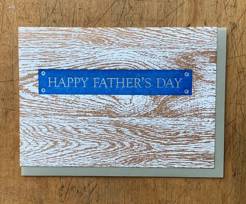 Happy Father’S Day – Handmade Wooden Celebration Card 1