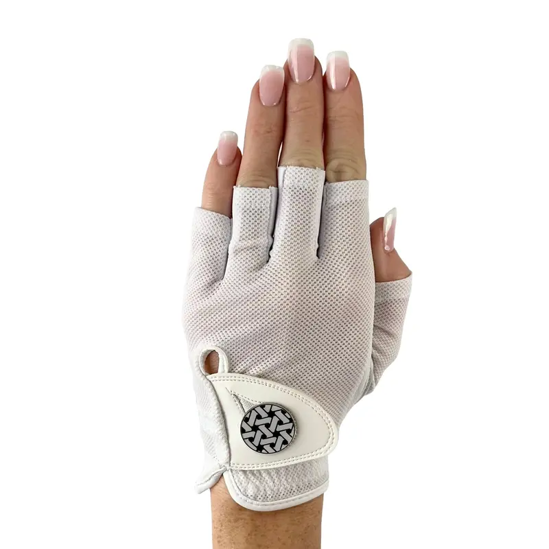 Hard Candy Classic Half-Finger Golf Glove – Left Hand, Premium Fit 1