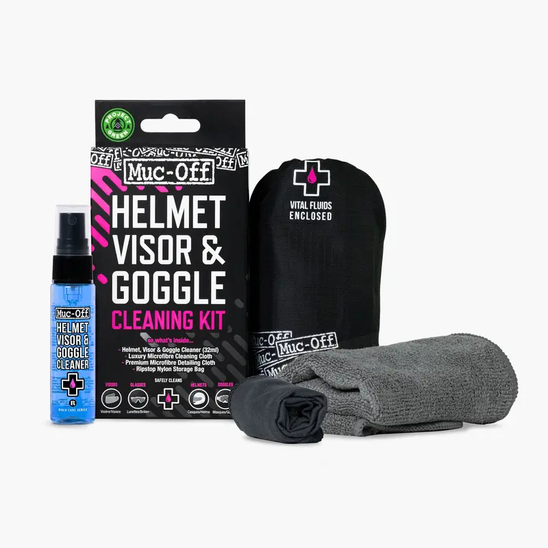 Helmet, Visor & Goggle Cleaning Kit – Premium Care Set 1