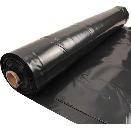 Husky 40 Ft × 100 Ft 6-Mil Black Plastic Sheeting – Extra-Wide Protection 1
