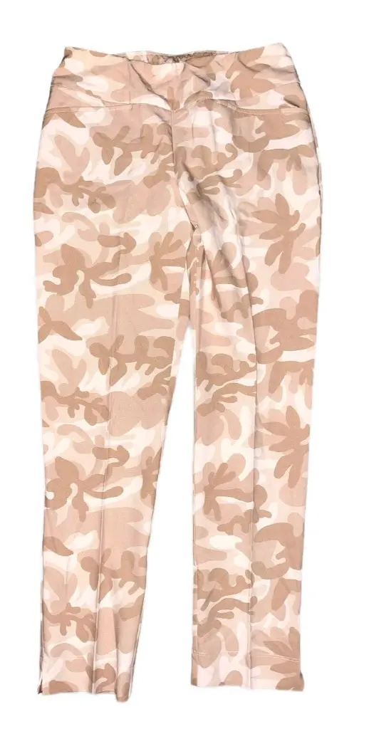Ibkul Tan Camo Ankle-Length Golf Pants – Size 14/L 1