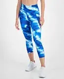 Ideology Shibori Wave Cropped Leggings – Artistic Print, M 1