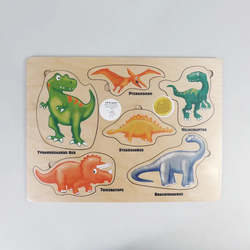 Interactive Lift-And-Learn Dinosaur Educational Puzzle 1