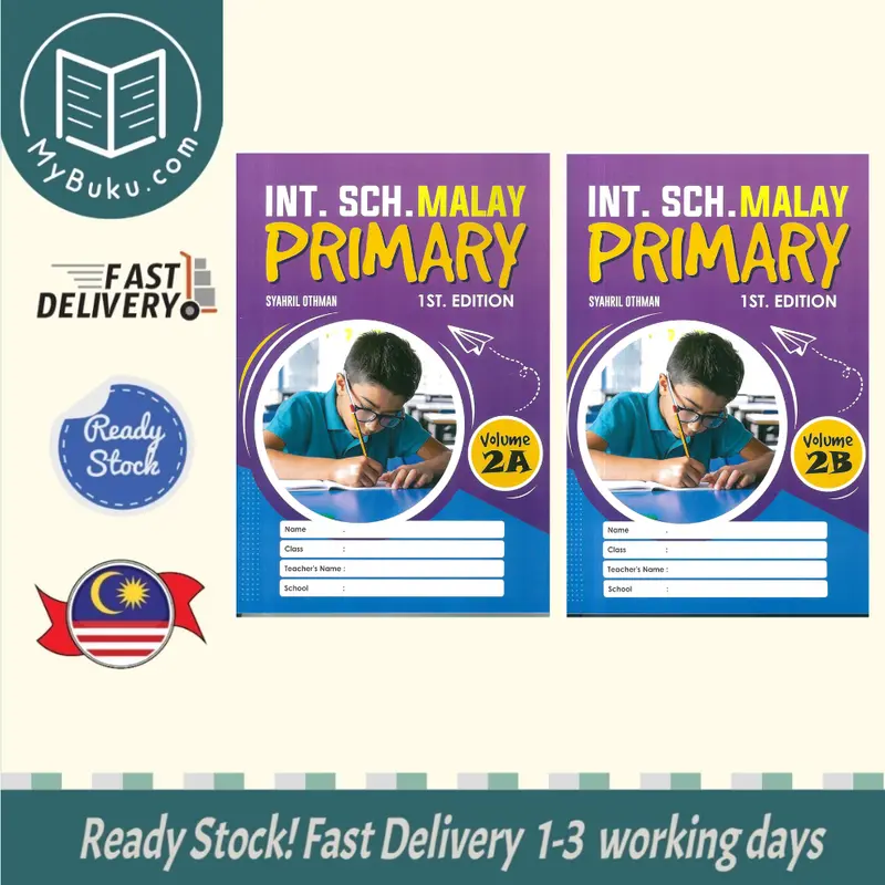 International School Malay Primary Workbook: Volume 2 (Parts A & B), First Edition – Isbn 9789672868033 & 9789672868040 – Syahril Education 1