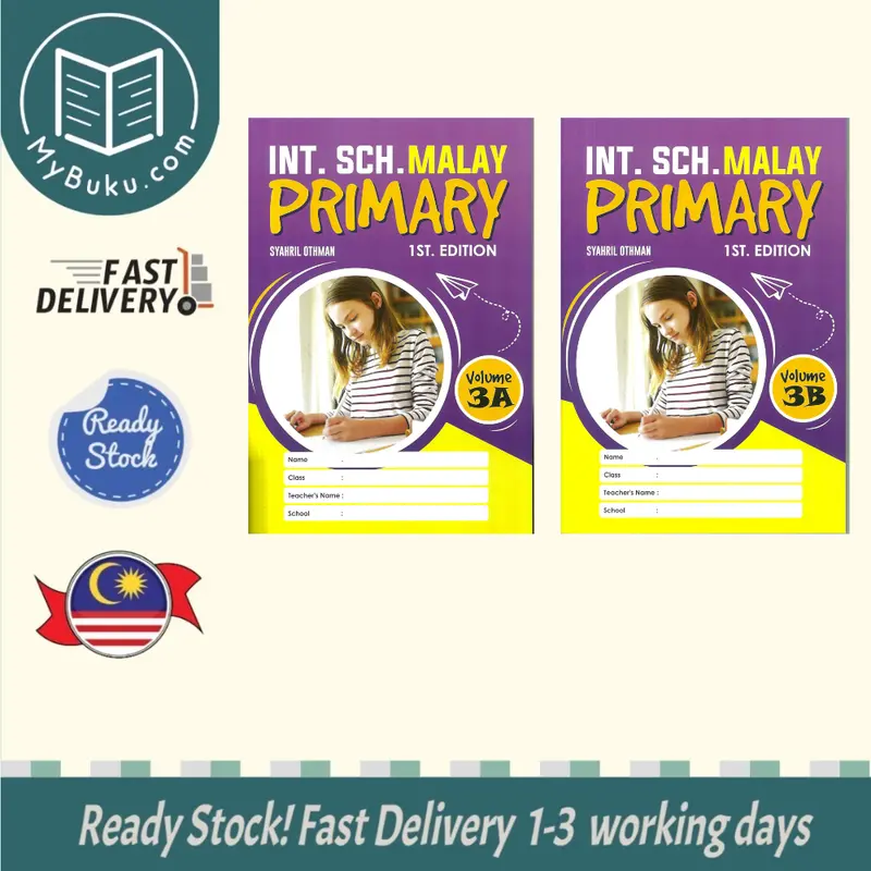 International School Malay Primary Workbook: Volume 3 (Parts A & B), First Edition – Isbn 9789672868057 & 9789672868064 – Syahril Education 1