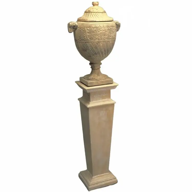 Italian-Inspired Square Sided Display Base – 35-Inch Home Decor Pedestal 1