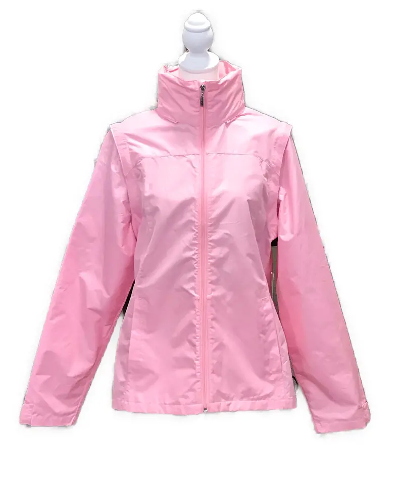 Izod Performance Convertible Pink Windbreaker – Vest Or Full-Zip – Size M (Msrp $84) 1