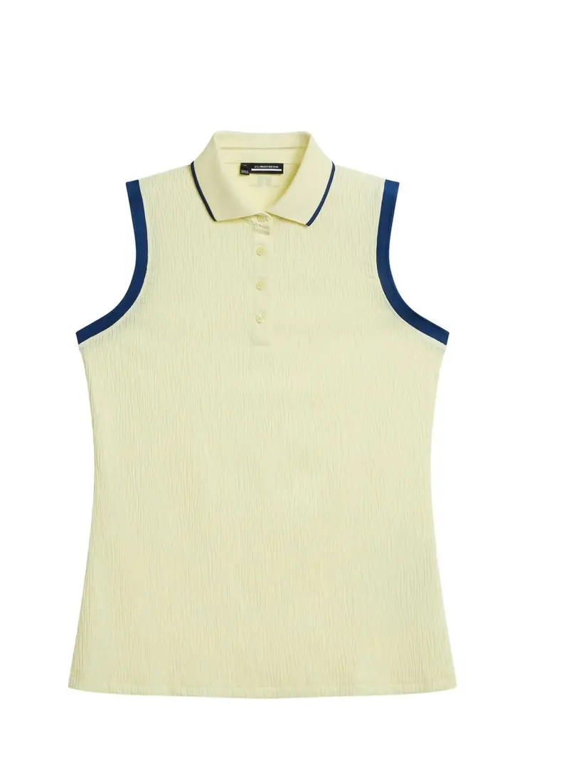 J.Lindeberg Yellow Lila Sleeveless Golf Polo For Women – Xl 1