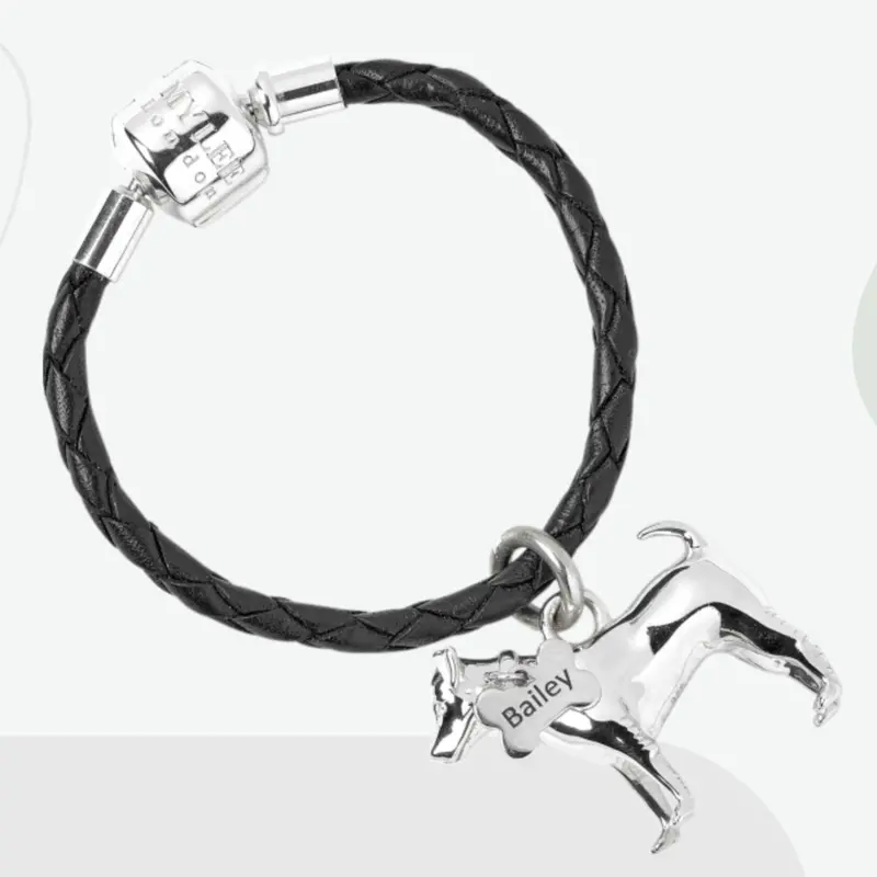 Jack Russell Terrier Silver Keyring 1