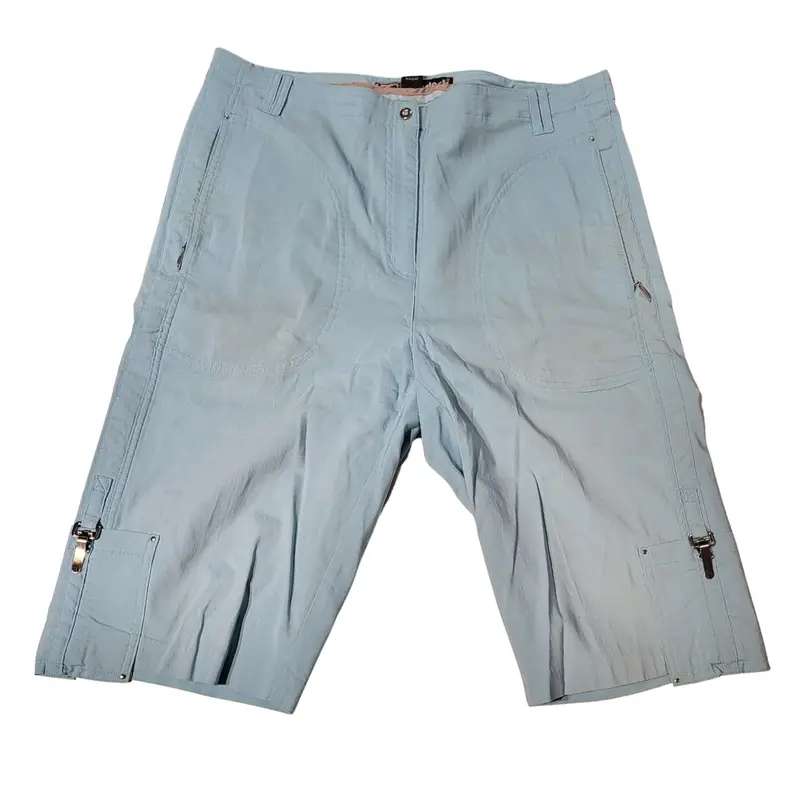Jamie Sadock Aqua Long Golf Shorts – Lightweight Performance, Size 12 1