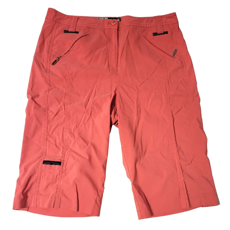 Jamie Sadock Vibrant Coral Golf Capris – Knee-Length, Size 12 1