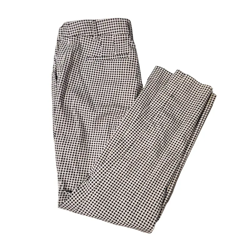 Jones New York Grace Ankle Pants – Black & White Gingham, Size 6 1