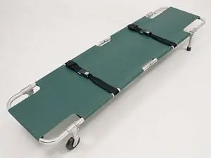 Junkin Easy-Fold Wheeled Transport Stretcher 1