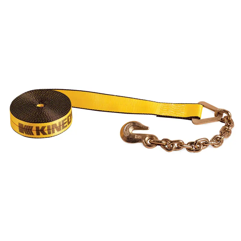 Kinedyne 4-Inch × 30-Foot Winch Strap With Chain Anchor – Model 423040 1