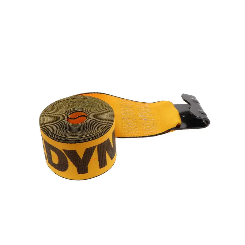 Kinedyne 4" Wide X 40' Winch Strap With Flat Hook – Model 424021, Heavy-Duty Cargo Securing 1