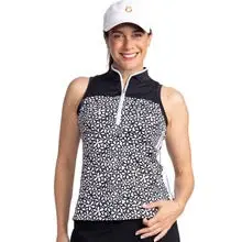 Kinona Resolution Sleeveless Golf Top – Fall Bloom Print 1