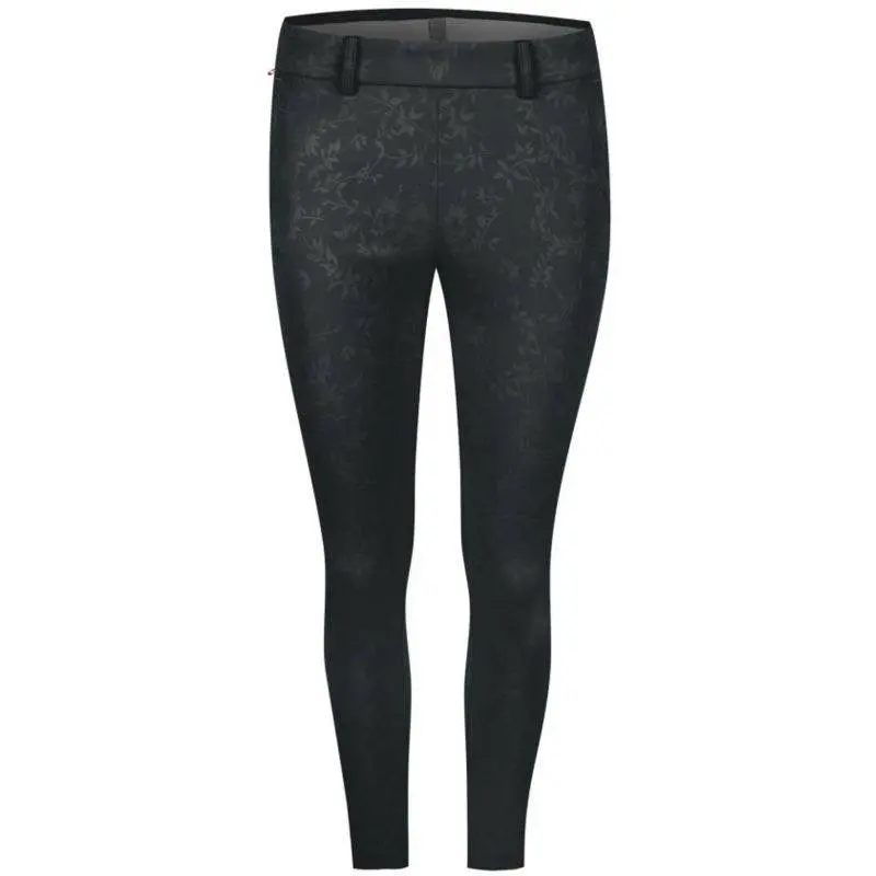 Kjus Black Ice Embossed 7/8 Women'S Golf Treggings – Size L 1
