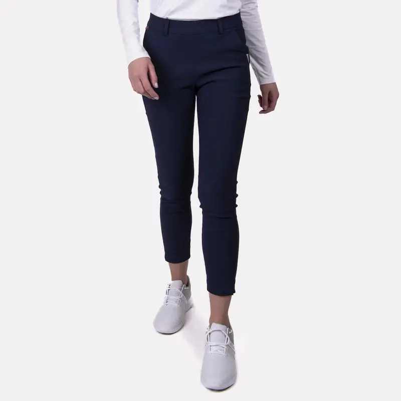 Kjus Ikala 7/8 Women'S Golf Treggings In Black – Size L 1