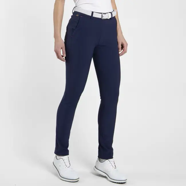 Kjus Warn Stretch Tregging – Atlanta Blue, Women’S Golf-Optimized Legwear 1