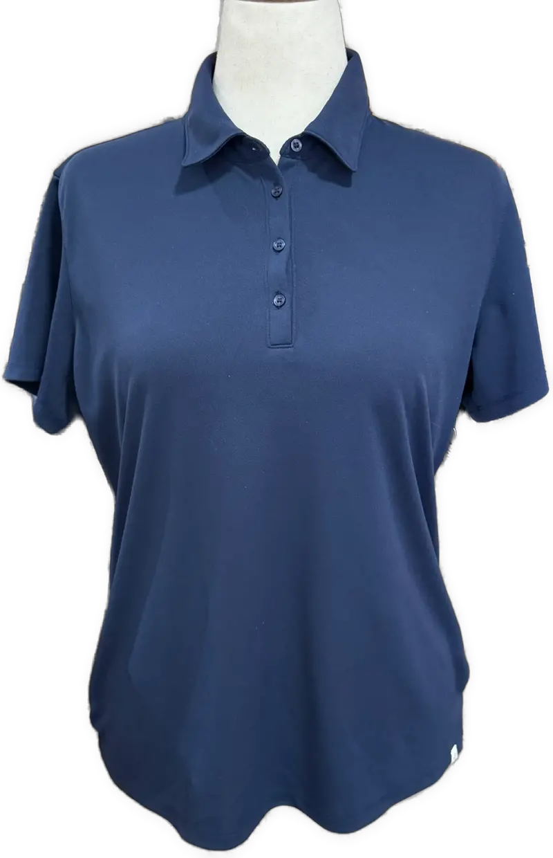 Lady Hagen Navy Button-Front Short-Sleeve Golf Polo – Size Xl 1
