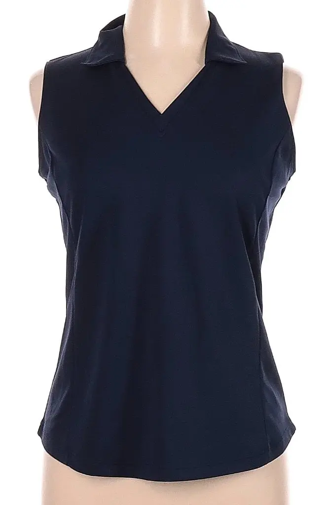 Lady Hagen Sleeveless Pique Golf Polo – Premium Cotton Blend, Size M 1