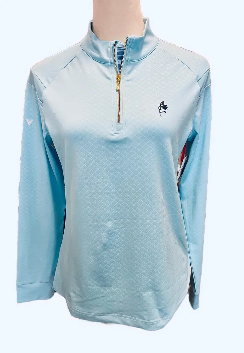 Levelwear Aspure Women'S Mute Blue Golf Pullover – Minimalist Design With Signature Logo, Size S 1