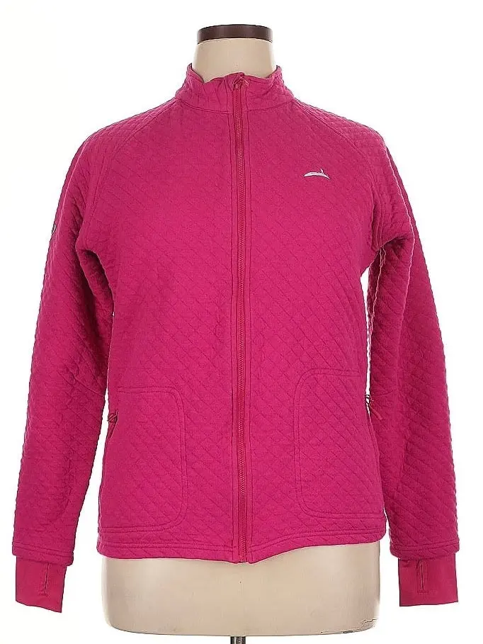 Levelwear Quilted Hot Pink Golf Jacket For Women – Size Xl 1