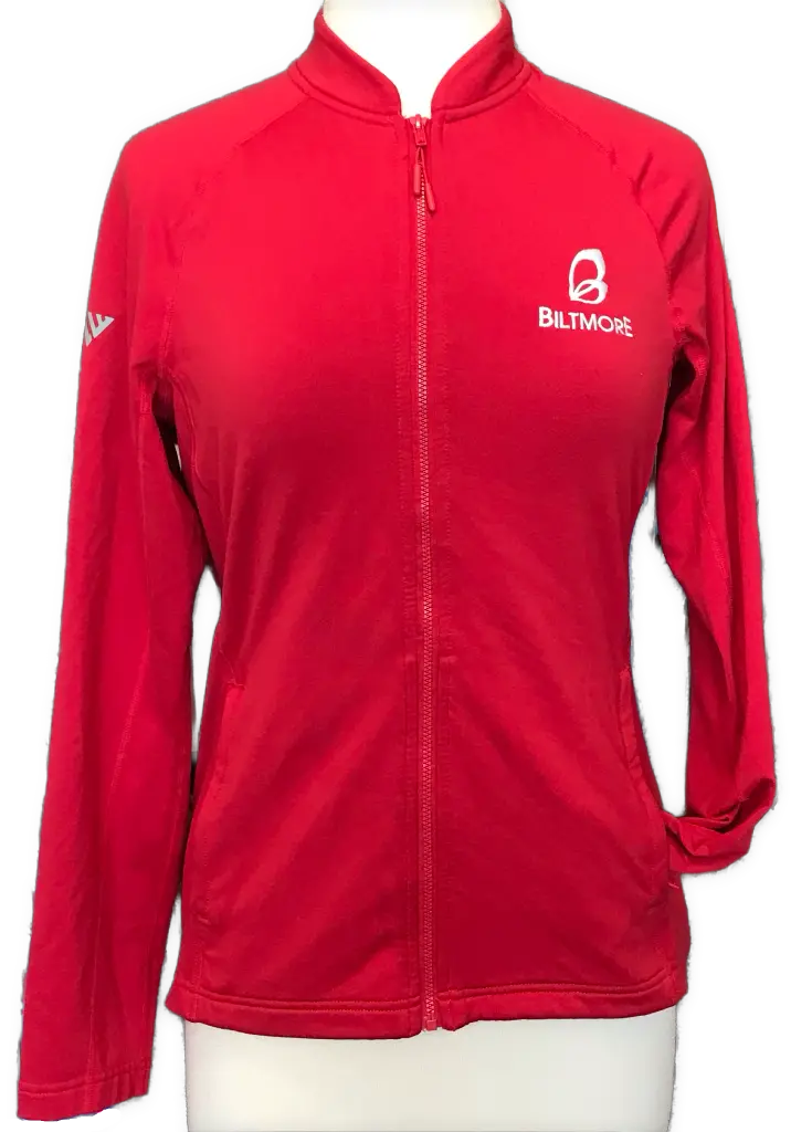 Levelwear Red Full-Zip Logo Jacket – Women’S Fit, Size M 1