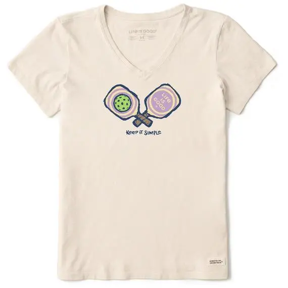 Life Is Good Keep It Simple Pickleball T-Shirt – Women'S Casual Sport Tee 1