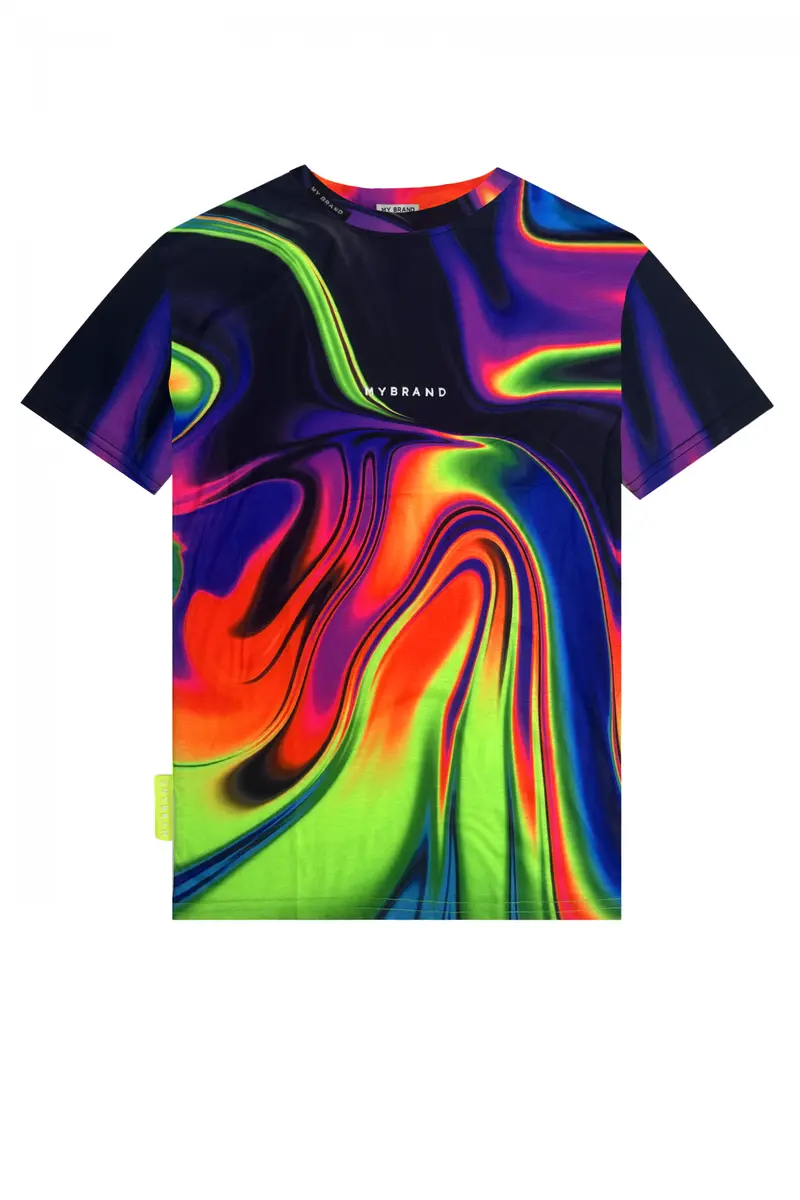 Liquid Swim Capsule Printed T-Shirt – Multicolor 1