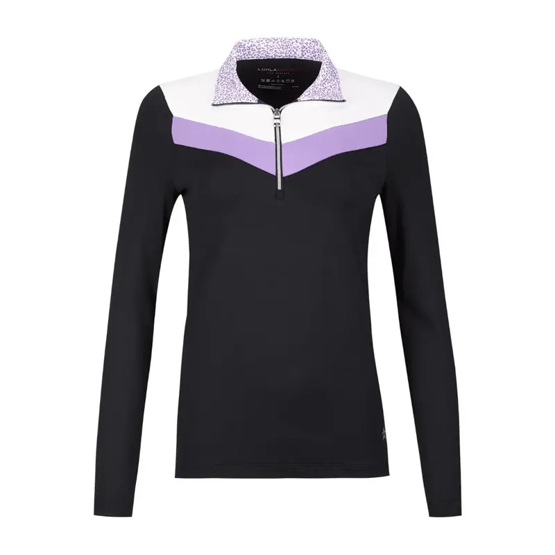 Lohla Sport Emily Chevron Long Sleeve Golf Top – Lilac 1