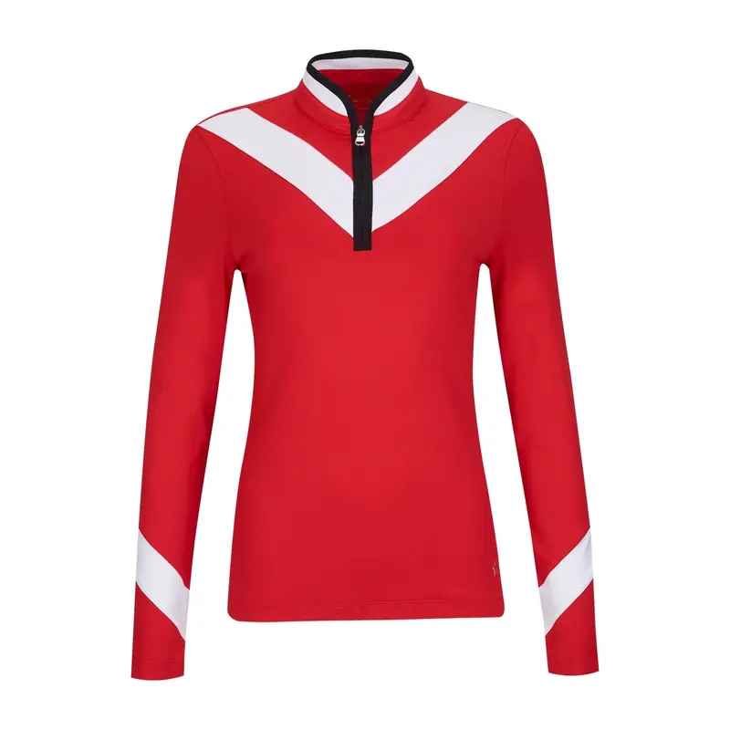 Lohla Sport Laurie Chevron Pullover – Red, Size L 1