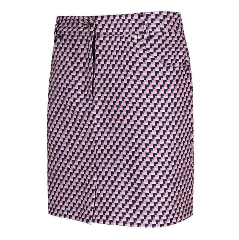 Lohla Sport Madison Print Golf Skort – Navy And Pink Contrast, Size 2 1