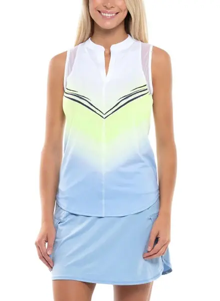 Lucky In Love Wild Ombre Golf Tank – Gradient Design, Size L 1