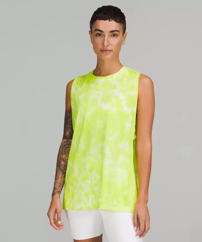 Lululemon All Your Tank In Tie-Dye Yellow – Size 6 1