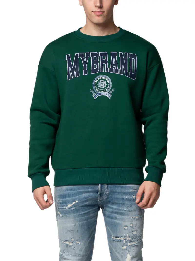 Mb Italian Heritage Global Knit Sweater In Emerald Green 1