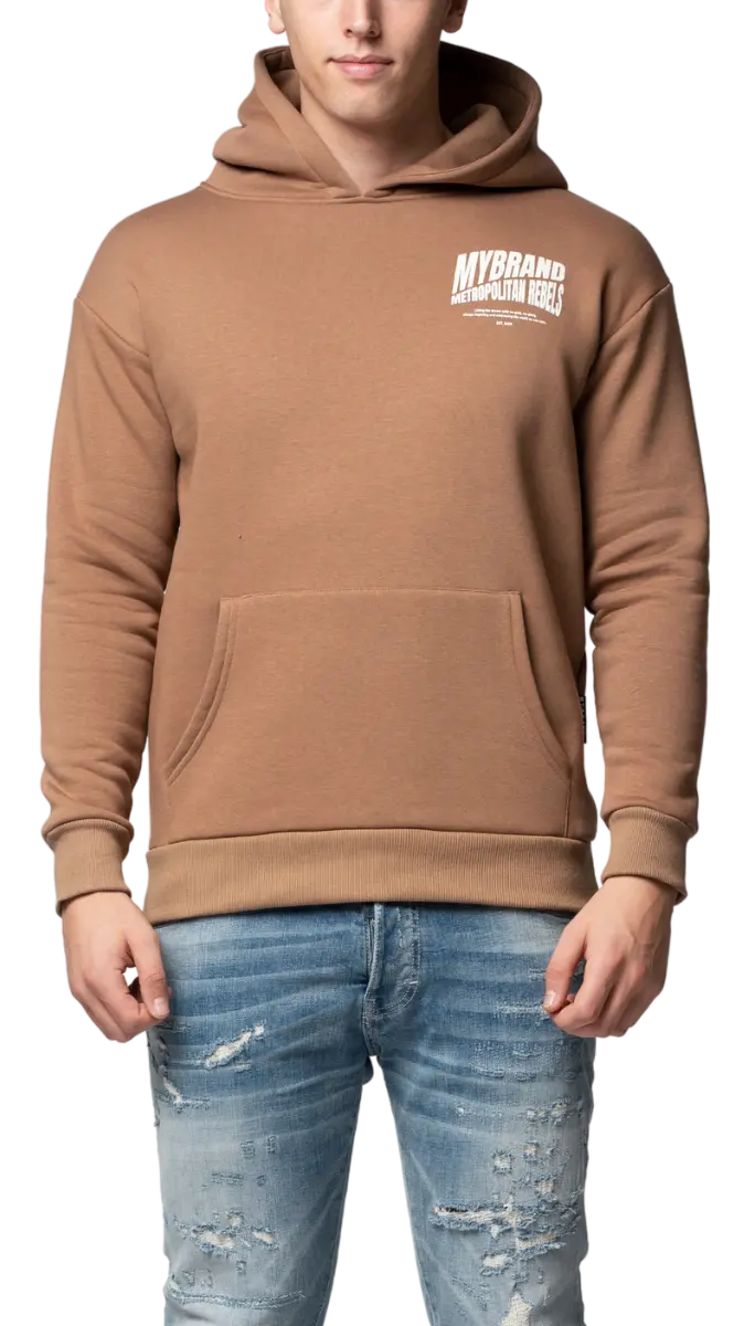 Mb Metropolitan Rebels Hoodie In Camel 1
