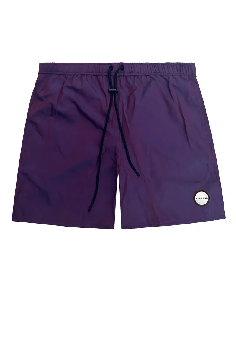 Metal Capsule Swimshort In Purple 1