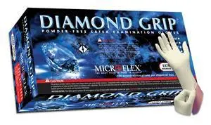 Microflex Diamond-Grip Textured Exam Gloves 1