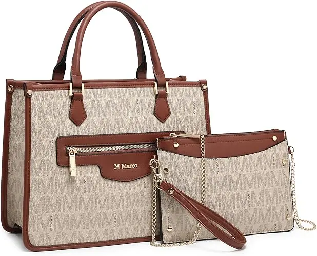 Mkp Medium Monogram Tote & Wristlet Set (2 Pcs) 1