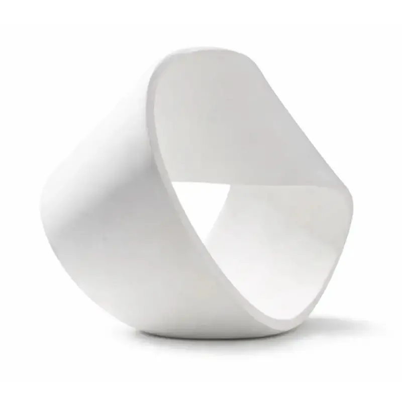 Modern Mobius Strip Sculpture – Abstract Infinity Form In Sleek Finish 1
