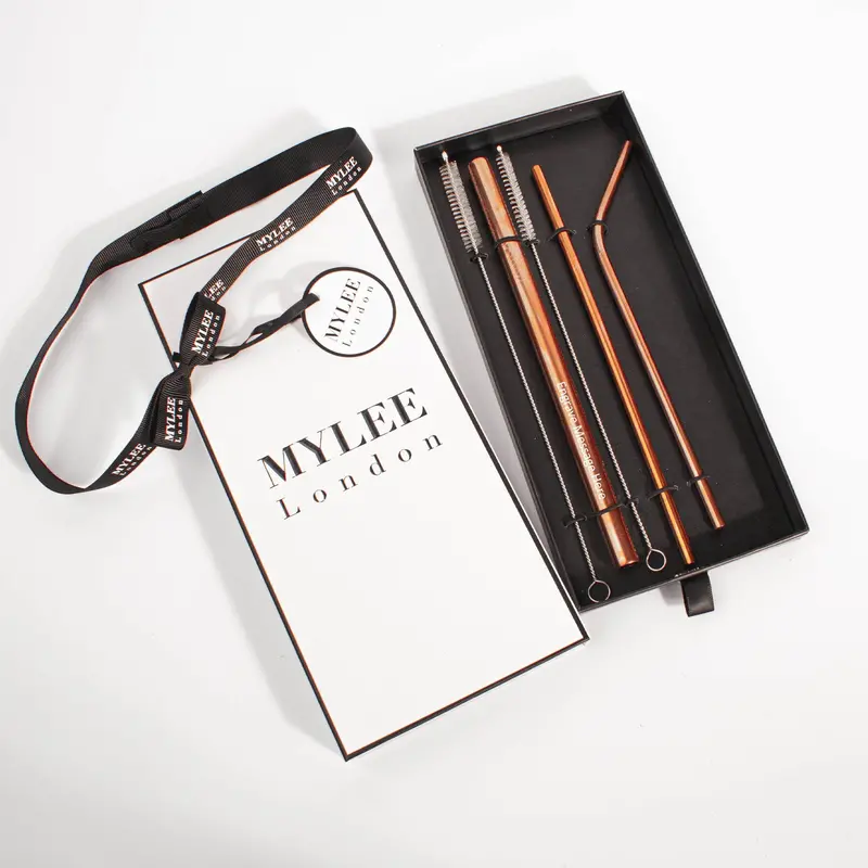 Monogrammed Eco-Friendly Straw Gift Set With Complimentary Wrapping 1