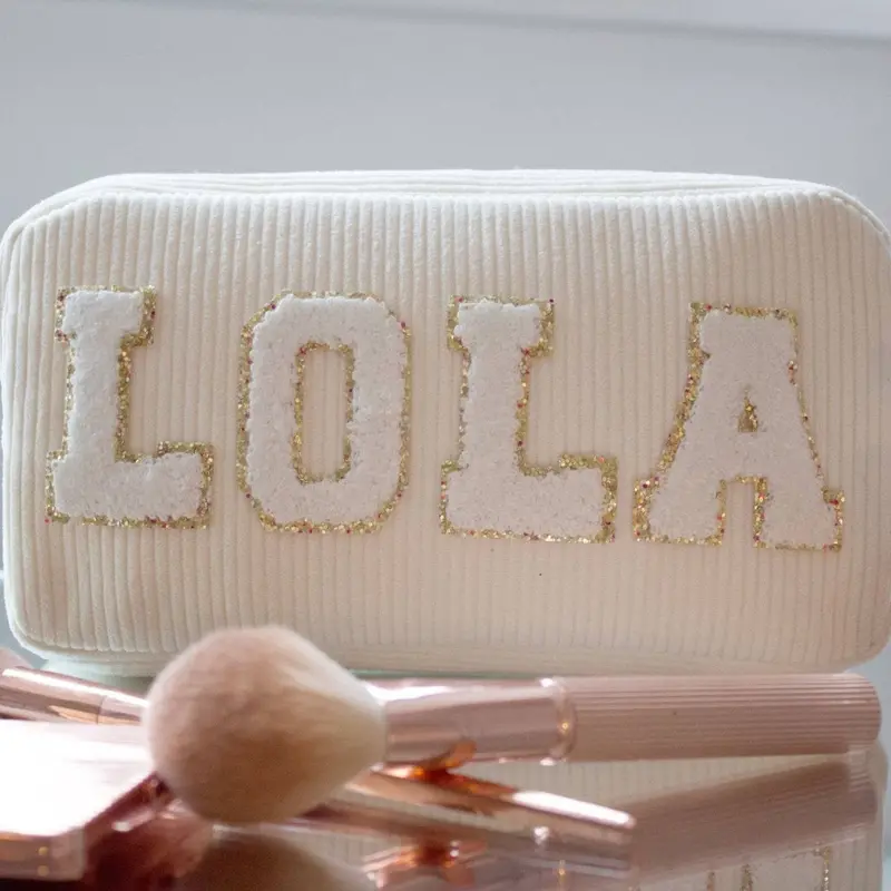Monogrammed Makeup Organizer Pouch 6