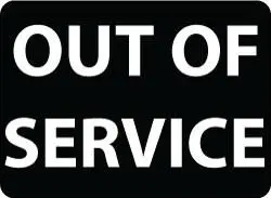 Mtr 'Out Of Service' Magnetic Sign Set – 2-Piece 1