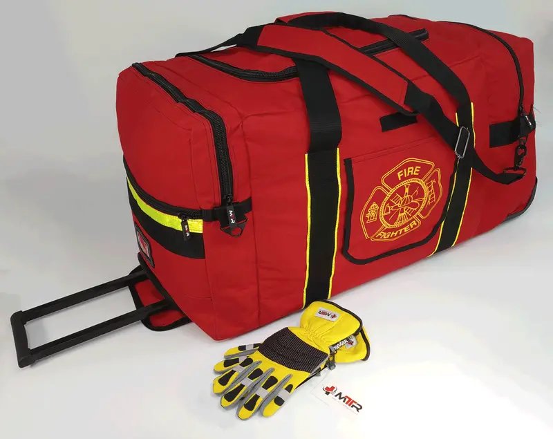 Mtr Rolling Firefighter Gear Bag With Telescoping Handle 1