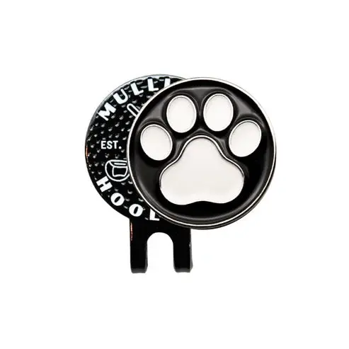 Mulligan Hooligan Paw Print Ball Marker & Universal Hat Clip 1