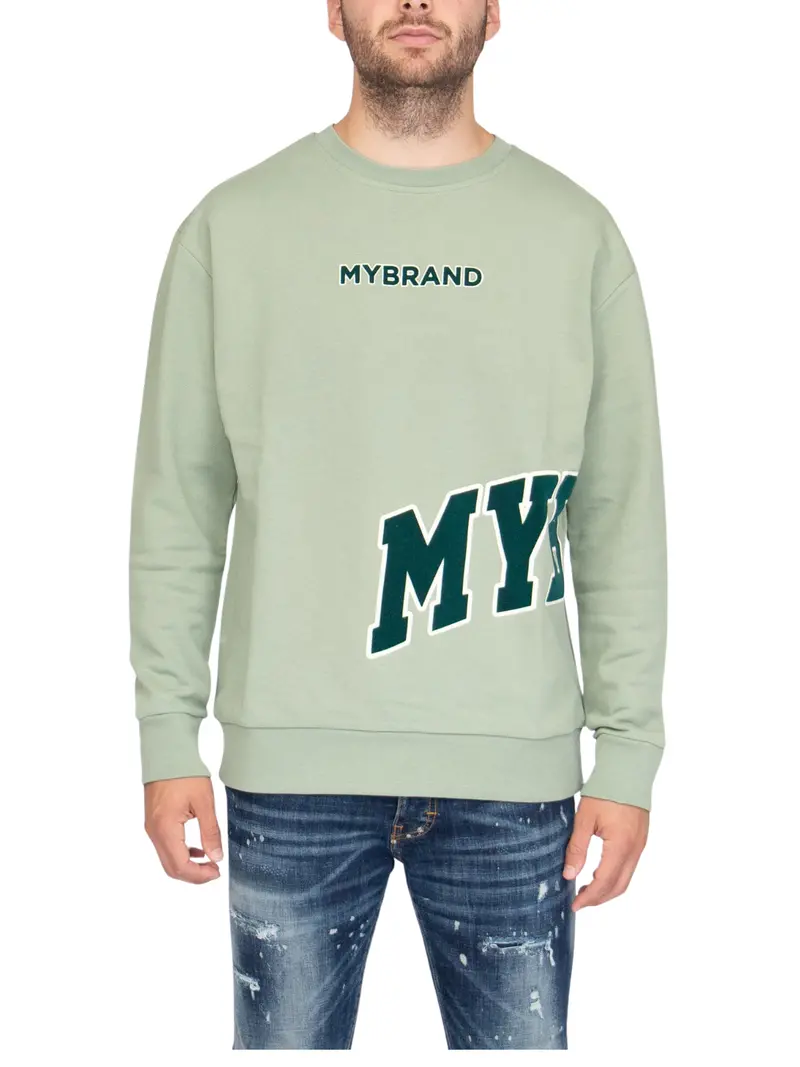 Mybrand Bold Emblem Knit Sweater – Light Green 1