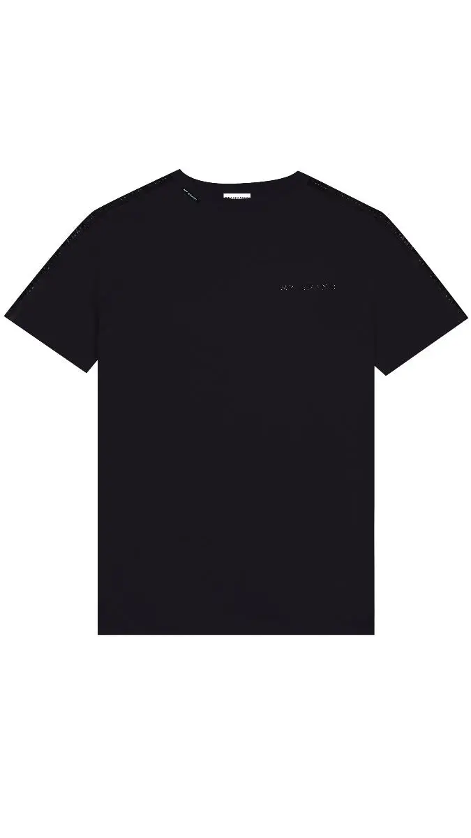 Mybrand Logo-Taped Cotton T-Shirt In Black 1