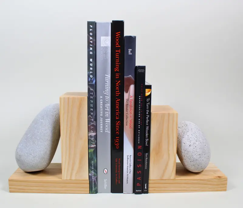 Natural Stone Rock Bookends (Complimentary) 1