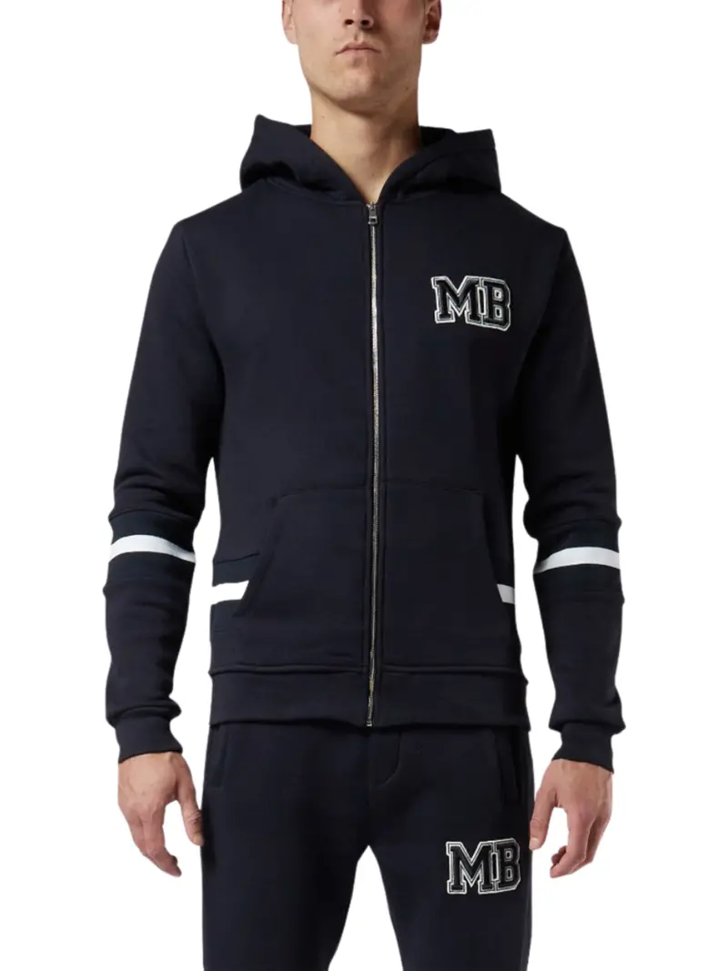 Navy Striped Hoodie 1